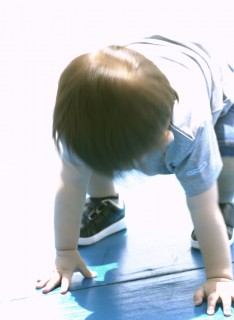 Boy on all Fours